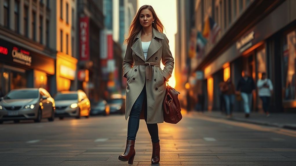 женщина в ботинках
